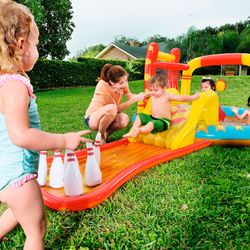 Piscina Gonfiabile per Bambini Bestway Lil' Champ con Toboggano e Giochi