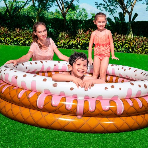 Piscine gonflable enfant Bestway My First Fast Set design glace 160x38 cm