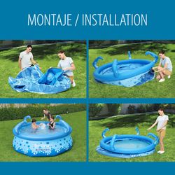 Piscine Gonflable Enfant Bestway OctoPool 274x76 cm avec Tentacules et Pulvérisateurs
