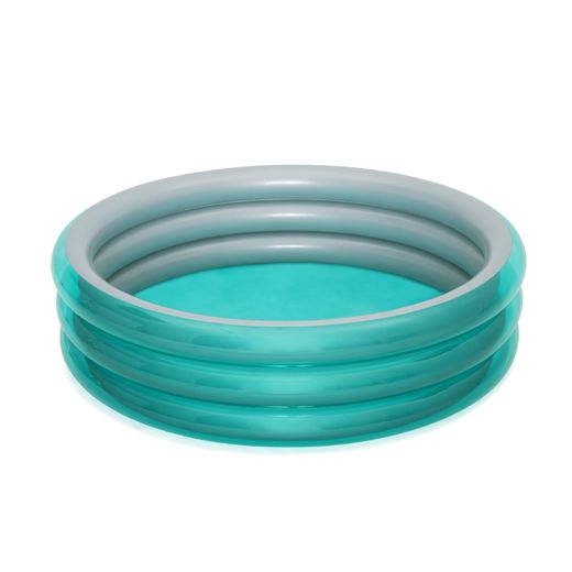 Piscine Gonflable Enfant Bestway Play Pool 201x53 cm avec 3 Anneaux Métalliques Bleu