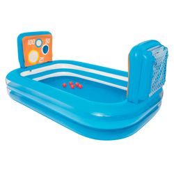 Piscina Inflável Infantil Bestway Skill Shot 237x152x94 cm com 5 Bolas e 2 Portões