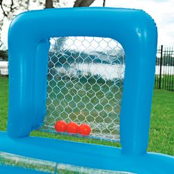 Piscina Inflável Infantil Bestway Skill Shot 237x152x94 cm com 5 Bolas e 2 Portões