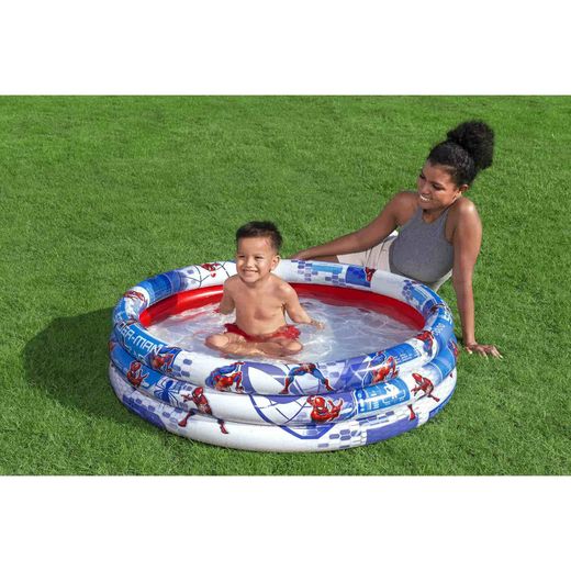 Aufblasbarer Kinderpool Spider-Man von Marvel, 3 Ringe, 122x30 cm