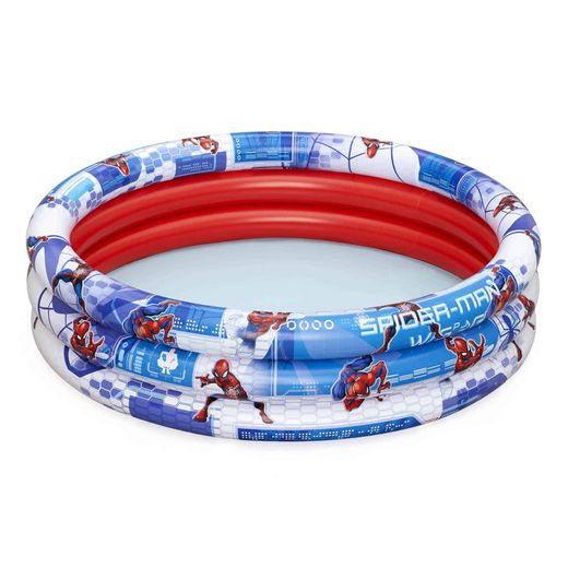 Aufblasbarer Kinderpool Spider-Man von Marvel, 3 Ringe, 122x30 cm