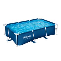 Piscina retangular Bestway Steel Pro aço 259x170x61 cm 2300L sem filtro