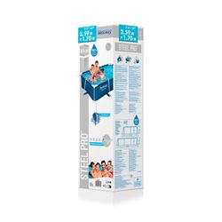 Piscina retangular Bestway Steel Pro aço 259x170x61 cm 2300L sem filtro