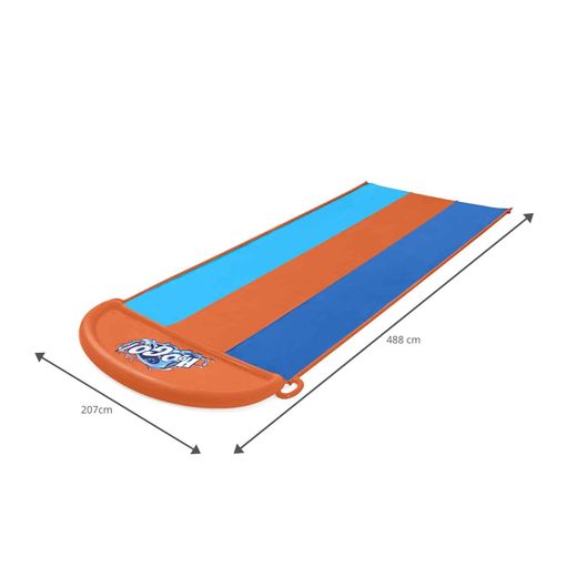 Toboggan Gonflable Triple Piste Bestway 488x207 cm pour Enfants de plus de 3 Ans