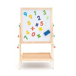 Lavagna magnetica Montessori, 37 x 35 x 65 cm, in legno naturale | Collezione Harvard