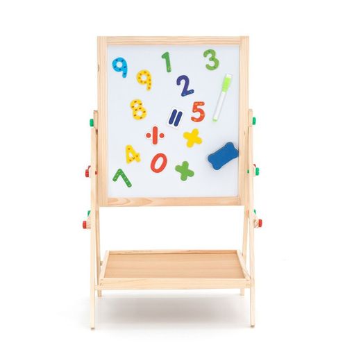 Lavagna magnetica Montessori, 37 x 35 x 65 cm, in legno naturale | Collezione Harvard