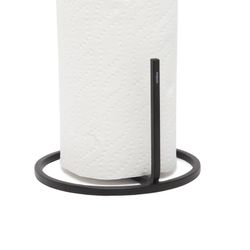 Toilettenpapierhalter, 17 x 17 x 32 cm, aus schwarzem Eisen | Kollektion Squire