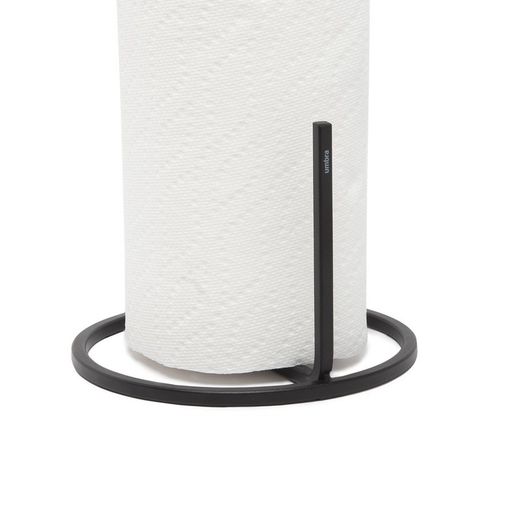 Toilettenpapierhalter, 17 x 17 x 32 cm, aus schwarzem Eisen | Kollektion Squire