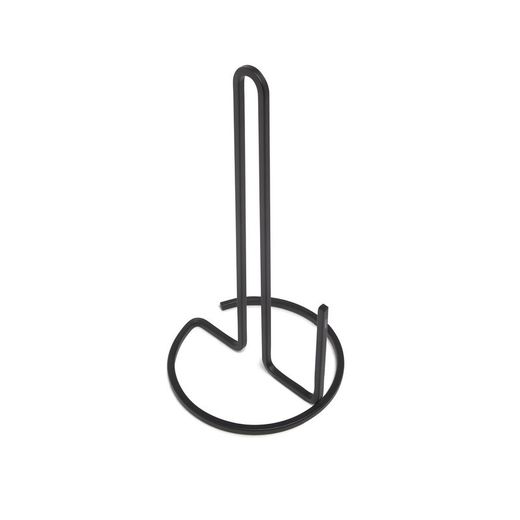 Toilettenpapierhalter, 17 x 17 x 32 cm, aus schwarzem Eisen | Kollektion Squire