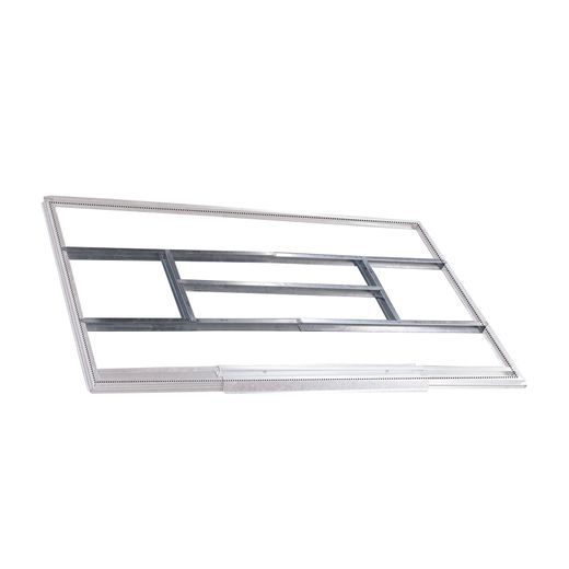 Pre-Instalación de Suelo para Casetas Metálicas Gardiun 2,4 m² (191x111 cm) en Acero Galvanizado – Estructura Resistente y Listo para Montar