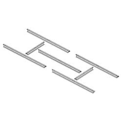 Pre-Instalación de Suelo para Casetas Metálicas Gardiun 2,4 m² (191x111 cm) en Acero Galvanizado – Estructura Resistente y Listo para Montar