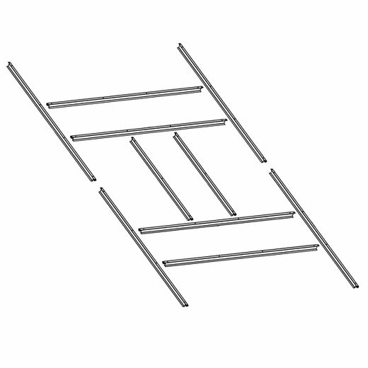 Pre-Instalación de Suelo para Casetas Metálicas Gardiun 7,74 m² (311x231 cm) en Acero Galvanizado – Estructura Resistente y Listo para Montar