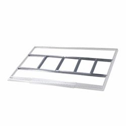 Boden-Vorbereitungs-Set für Metall-Gartenhaus 4,72 m² verzinkter Stahl Gardiun