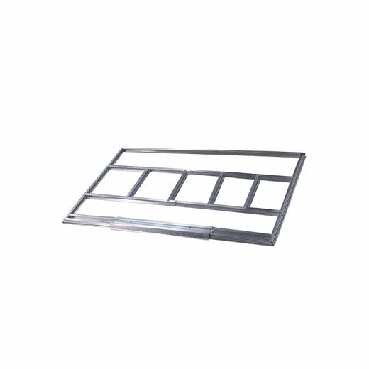 Boden-Vorbereitungs-Set für Metall-Gartenhaus 4,72 m² verzinkter Stahl Gardiun