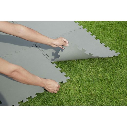 Tapis de Protection pour Piscine Démontable Bestway 9 Pièces 50x50 cm