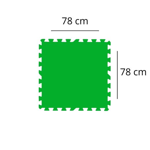 Tapis de Protection de Sol pour Piscines Démontables Bestway 9 Pièces 78x78 cm