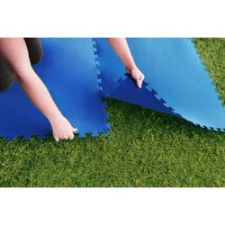 Tapis de Protection pour Piscine Démontable Kokido 8 Pièces 60x60 cm Bleu