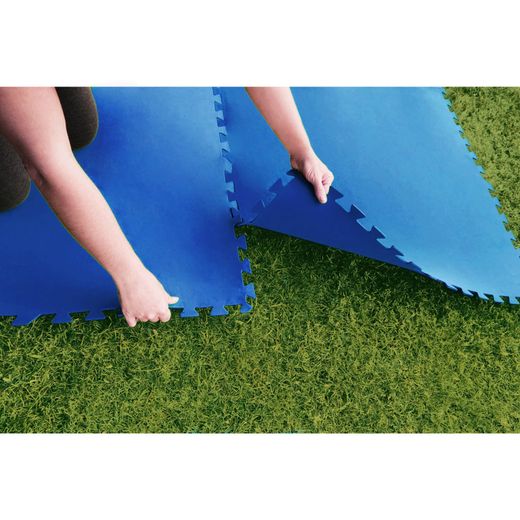 Tapis de Protection pour Piscine Démontable Kokido 8 Pièces 60x60 cm Bleu