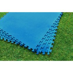 Tapis de Protection pour Piscine Démontable Kokido 8 Pièces 60x60 cm Bleu
