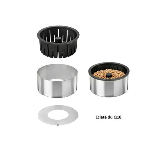Quemador de pellets Qaïto Q10 para pequeñas chimeneas o estufas con capacidad de 1,7 kg y potencia de 10KW