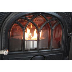 Quemador de pellets Qaïto Q10 para pequeñas chimeneas o estufas con capacidad de 1,7 kg y potencia de 10KW