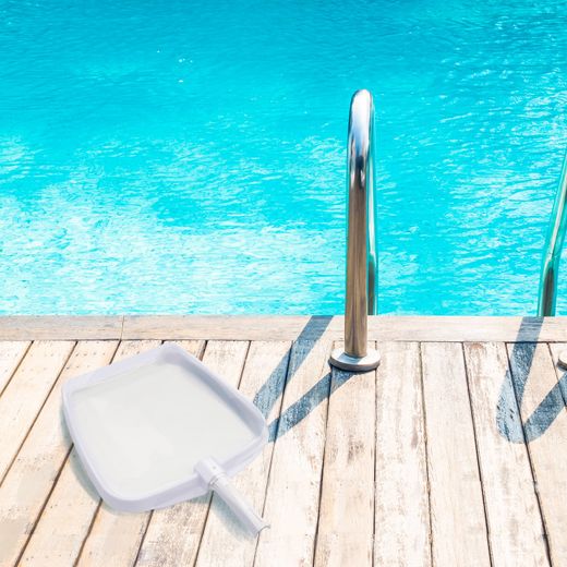 Recogehojas de piscina Kokido con conexión palomilla, red de nylon y marco ABS