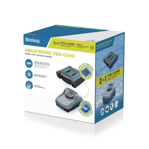 Robot de nettoyage de piscine Bestway AquaTronix Pro G300 pour piscines jusqu'à 50 m²
