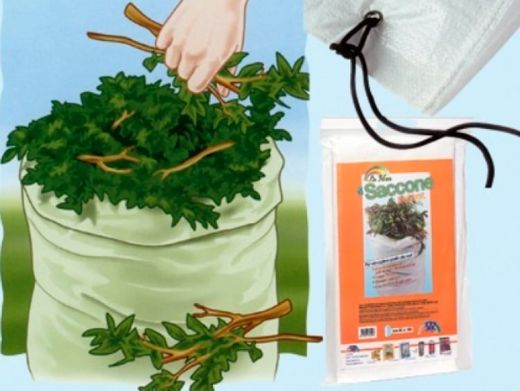 Saco Multiusos de Jardín Gardiun 90x150 cm en Polietileno Alta Densidad | Antigoteo | Cordón de Cierre | Reutilizable | Ideal para Transporte de Tierra, Hojas y Residuos