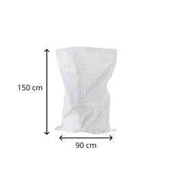 Saco Multiusos de Jardín Gardiun 90x150 cm en Polietileno Alta Densidad | Antigoteo | Cordón de Cierre | Reutilizable | Ideal para Transporte de Tierra, Hojas y Residuos