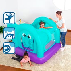 Saltatore gonfiabile Bestway Energic Elephant 203x155x135 cm multicolore con rete di sicurezza