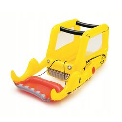 Saut-matelas Gonflable Bestway Bulldozer 198x105x84 cm avec 25 Balles et Maille de Sécurité