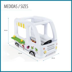 Brinquedo Inflável Bestway Scoops'n Smiles com 10 Bolas e Paredes Infláveis 122x84 cm