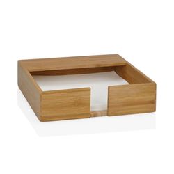 Portatovaglioli, 21,5 x 21,5 x 5,5 cm, in legno di bambù naturale | Collezione Bamboo