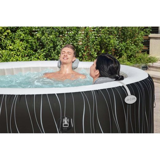 Conjunto de 2 Almofadas Acolchadas para Lay-Z-Spa Bestway Cinza 23x13x5 cm