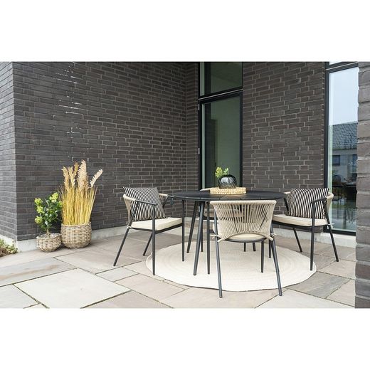 Set di 2 ceste, 38 x 38 x 34 cm, in rattan naturale | Collezione Pulo
