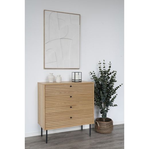 Set di 2 cesti, 39 x 39 x 28,5 cm, in foglia di banana naturale | Collezione Aosta