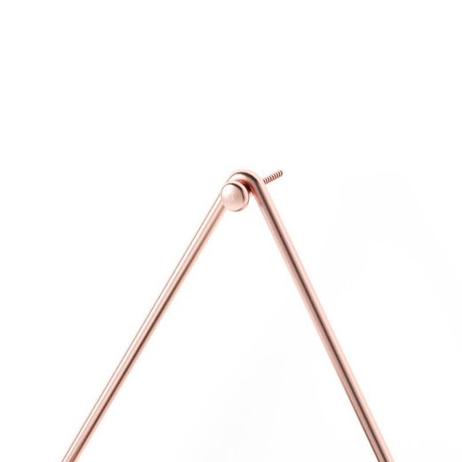 Set di 2 vasi da parete, 11 x 7 x 19 cm, in resina grigia | Collezione Trigg