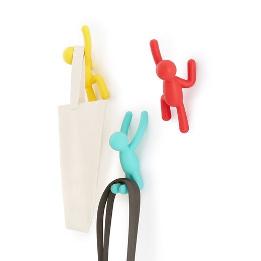 Set di 3 portachiavi, 18 x 8 x 7 cm, in ABS multicolore | Collezione Buddy