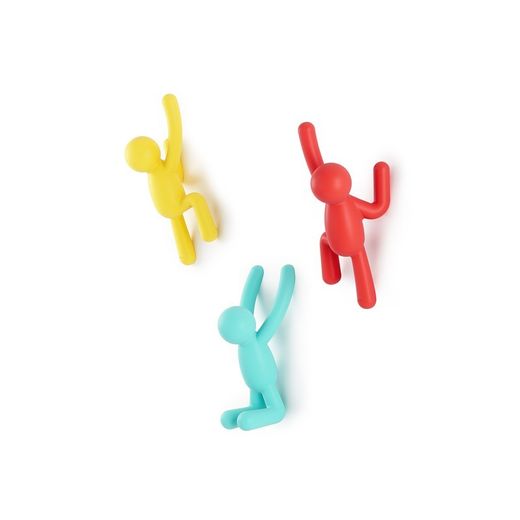 Set di 3 portachiavi, 18 x 8 x 7 cm, in ABS multicolore | Collezione Buddy