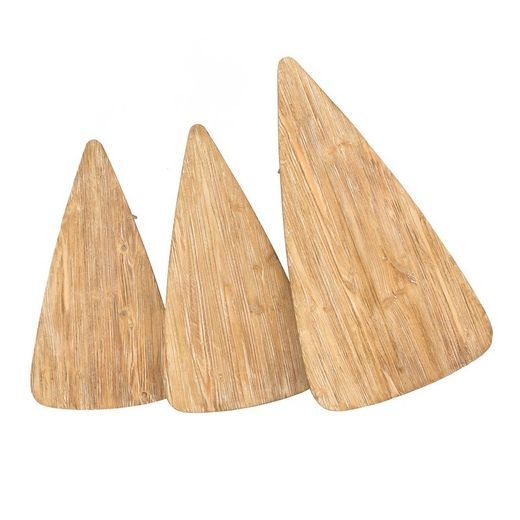 Set di 3 tavolini, L. 40 x 71,5 x 75 cm M. 35,5 x 61,5 x 65 cm S. 30 x 52 x 55 cm, in legno