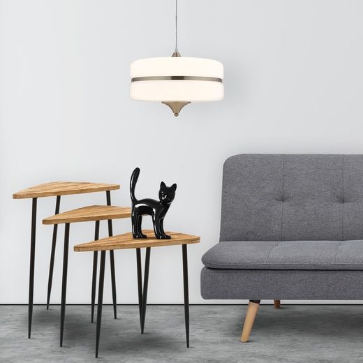 Set di 3 tavolini, L. 40 x 71,5 x 75 cm M. 35,5 x 61,5 x 65 cm S. 30 x 52 x 55 cm, in legno