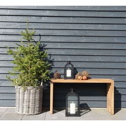 Set di 4 cestine, 50 x 50 x 58 cm, in rattan naturale | Collezione Caor