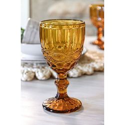 6er-Set Wassergläser aus Kristall, 8,7 x 8,7 x 17 cm, Bernsteinfarben | Kollektion Classic Garbo