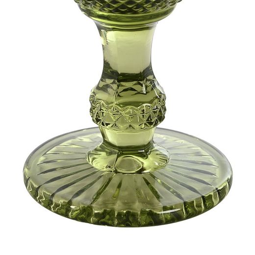Set di 6 bicchieri da acqua, 8,7 x 8,7 x 17 cm, in vetro verde | Collezione Da Gama