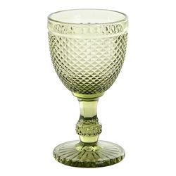 Set di 6 bicchieri da acqua, 8,7 x 8,7 x 17 cm, in vetro verde | Collezione Da Gama