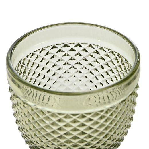 Set di 6 bicchieri da acqua, 8,7 x 8,7 x 17 cm, in vetro verde | Collezione Da Gama