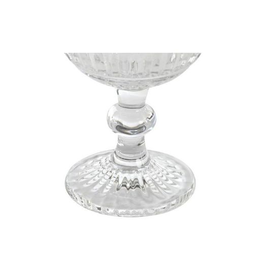 Set di 6 bicchieri da acqua, 9 x 9 x 16,5 cm, in cristallo trasparente | Collezione Striped